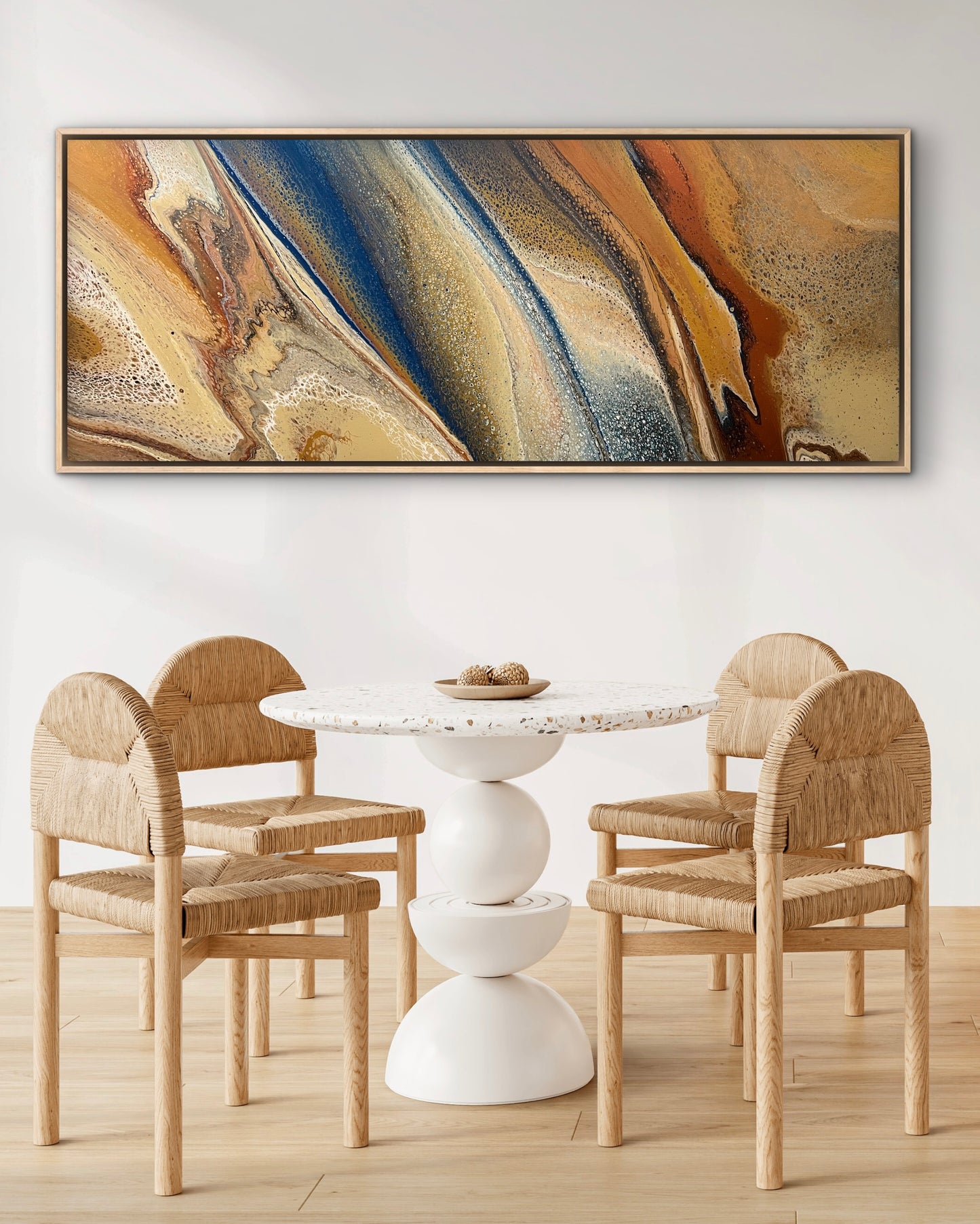 Carved Earth | 152x61.5cm Original Abstract Painting by Angela Roskell