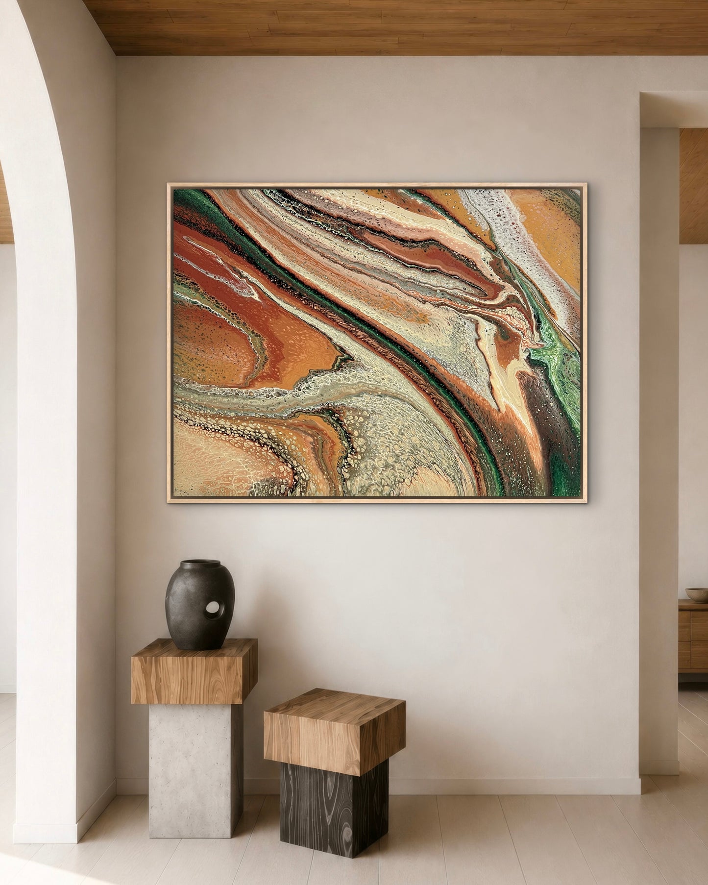 Burnished Terrain  | 102x76 cm Original Artwork by Angela Roskell