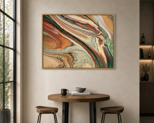 Burnished Terrain  | 102x76 cm Original Artwork by Angela Roskell
