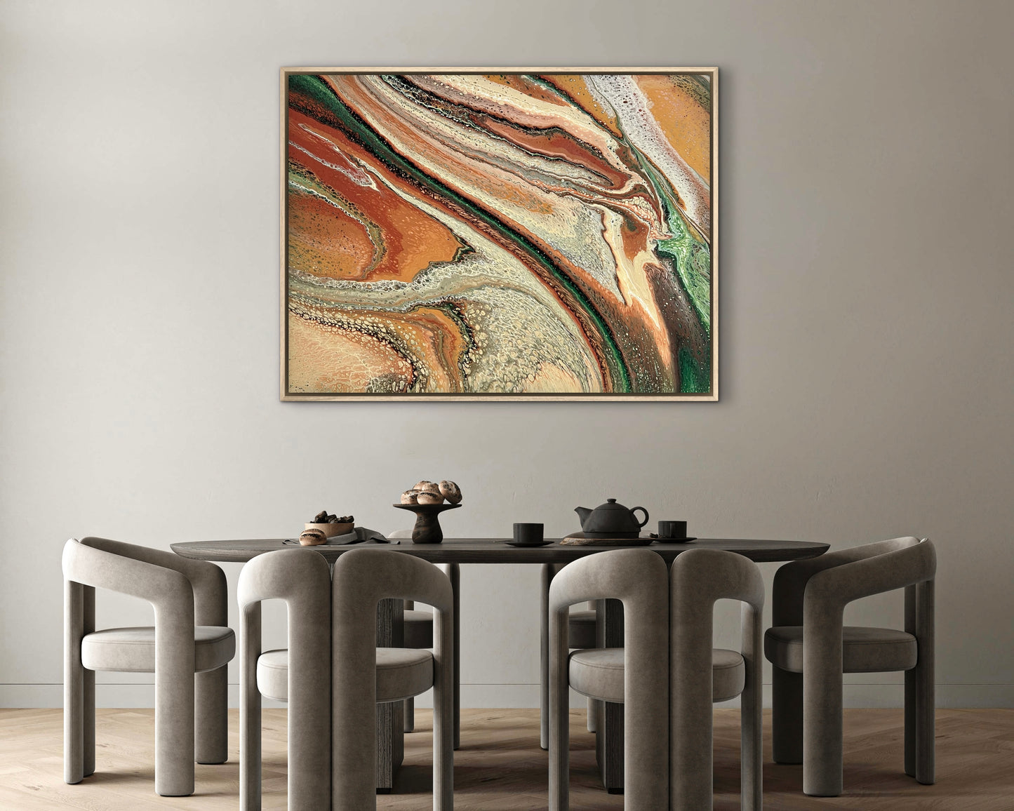 Burnished Terrain  | 102x76 cm Original Artwork by Angela Roskell