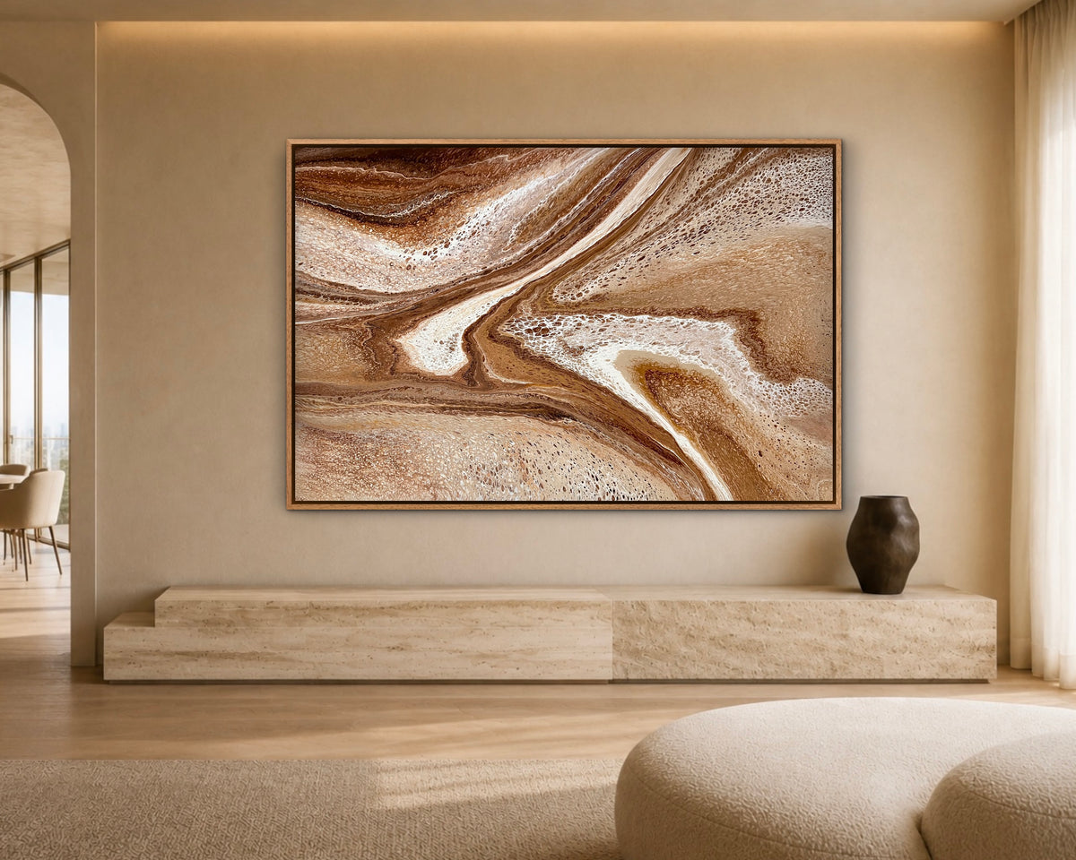 Restless Terrain | 152 × 101.5 cm Extra Large Original Abstract Painting