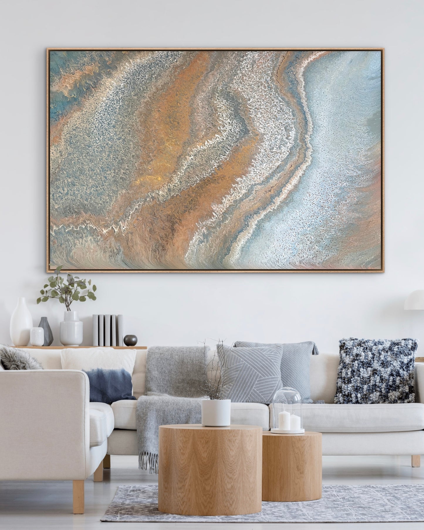 Weathered Tides | 152 × 101.5 cm Extra Large Original Abstract Painting