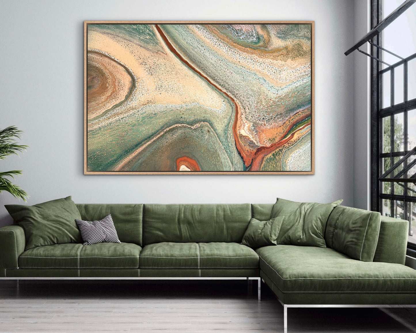 Natural Crossing | 152x101.5cm Original Abstract Painting