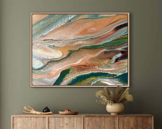 Estuary Drift | 102x76 cm Original Artwork by Angela Roskell