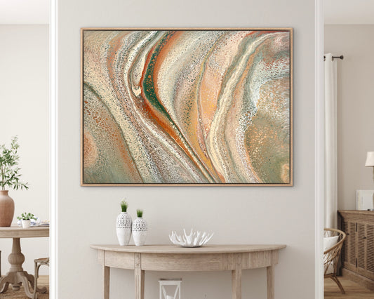 Shifting Plains | 102x76 cm Large Original Artwork by Angela Roskell
