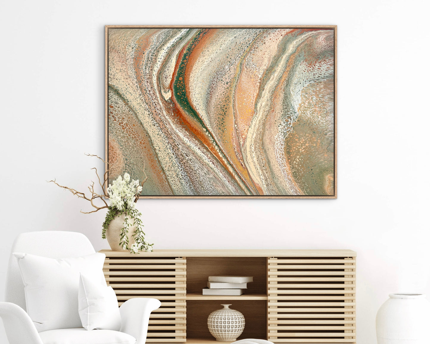 Shifting Plains | 102x76 cm Large Original Artwork by Angela Roskell