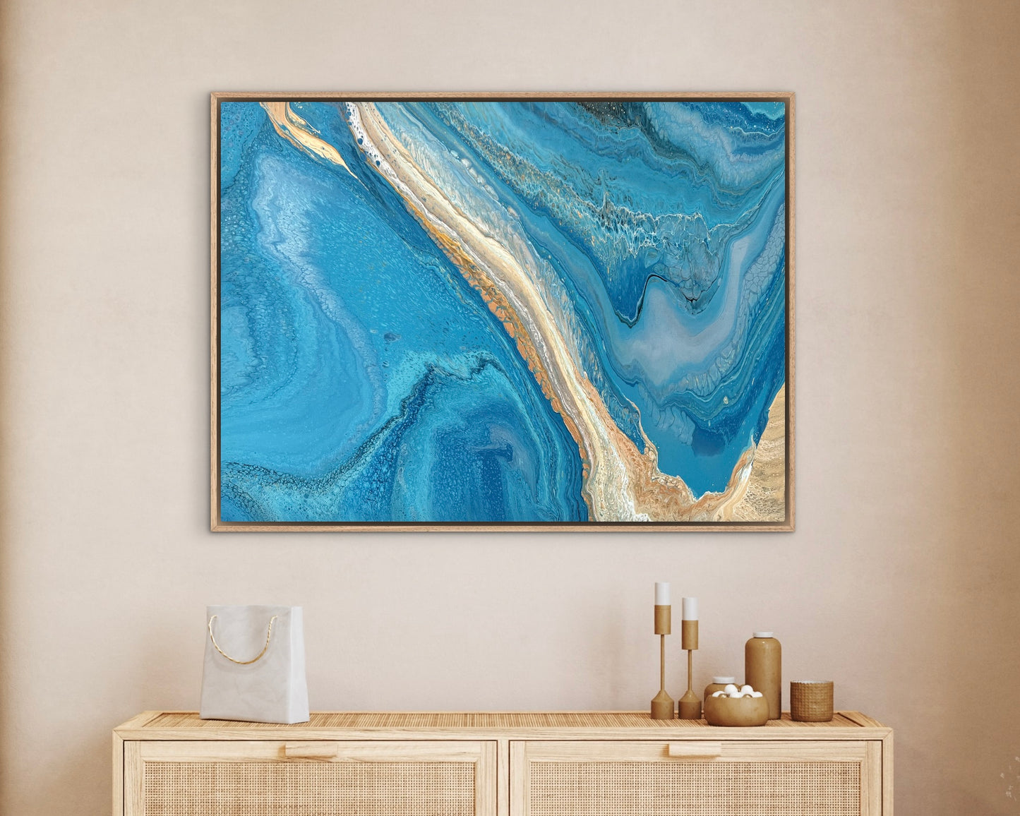 Between The Tides | 102x76 cm Large Original Artwork by Angela Roskell