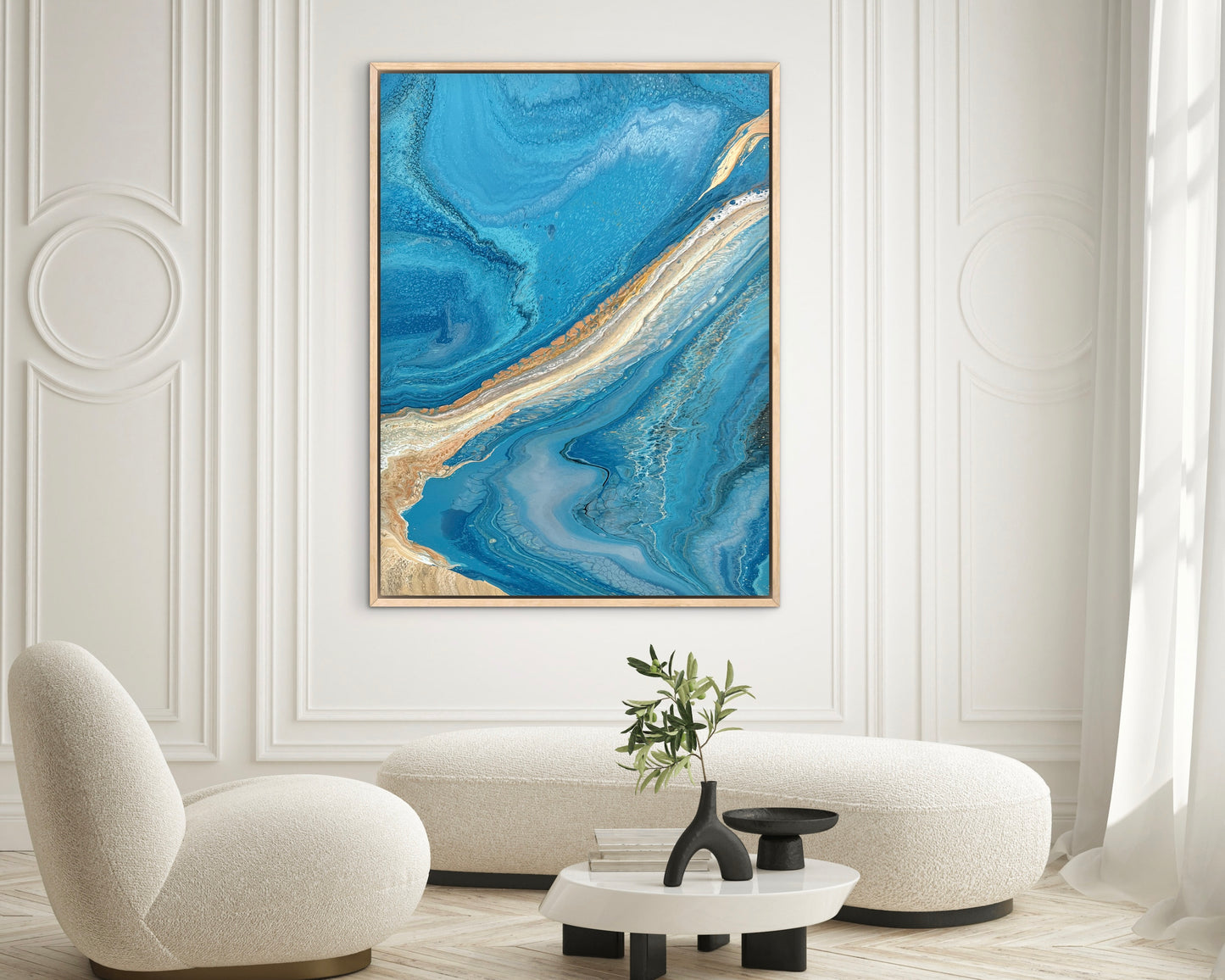Between The Tides | 102x76 cm Large Original Artwork by Angela Roskell