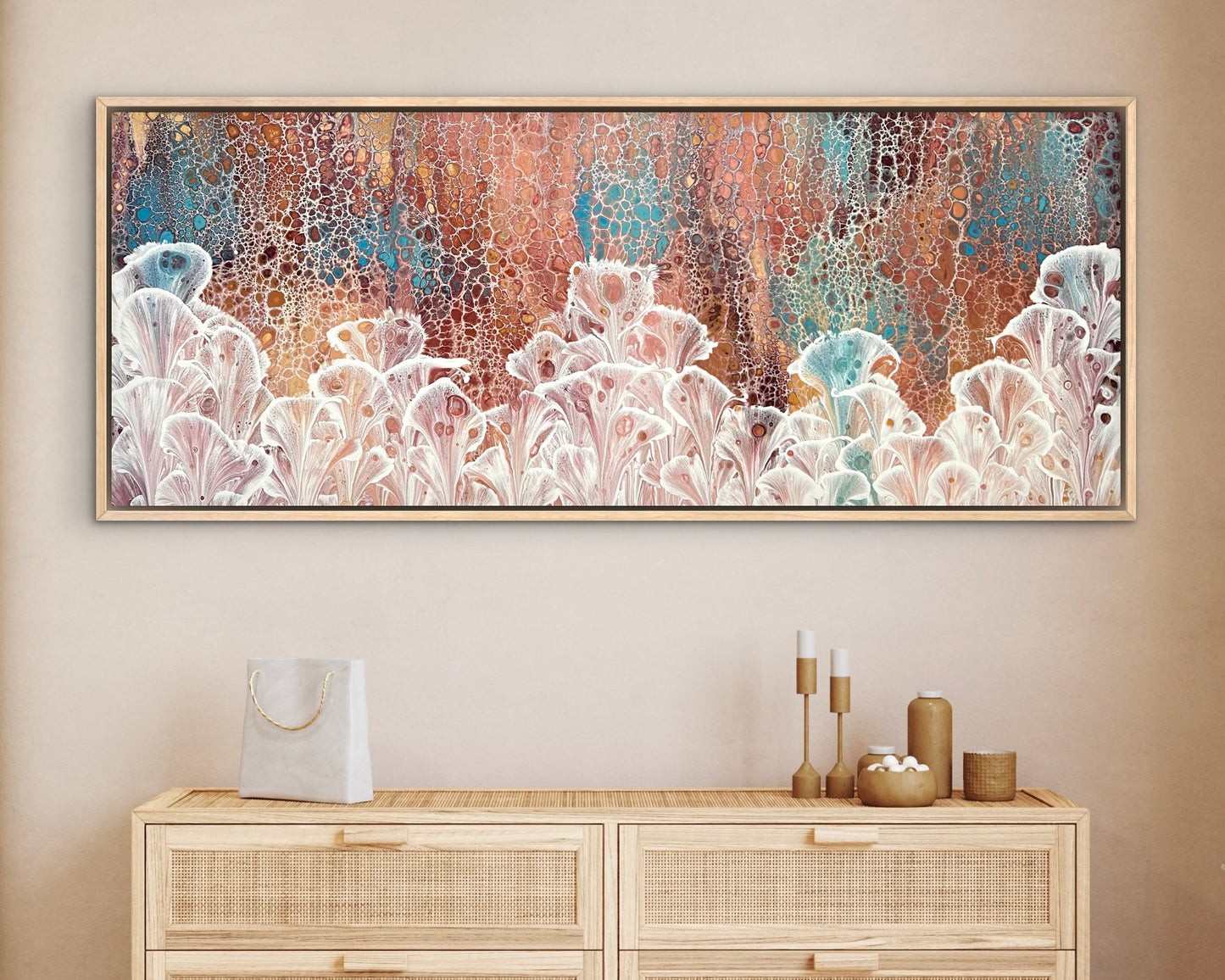 Autumn Valley | 152x61.5cm Extra Large Original Abstract Floral Painting