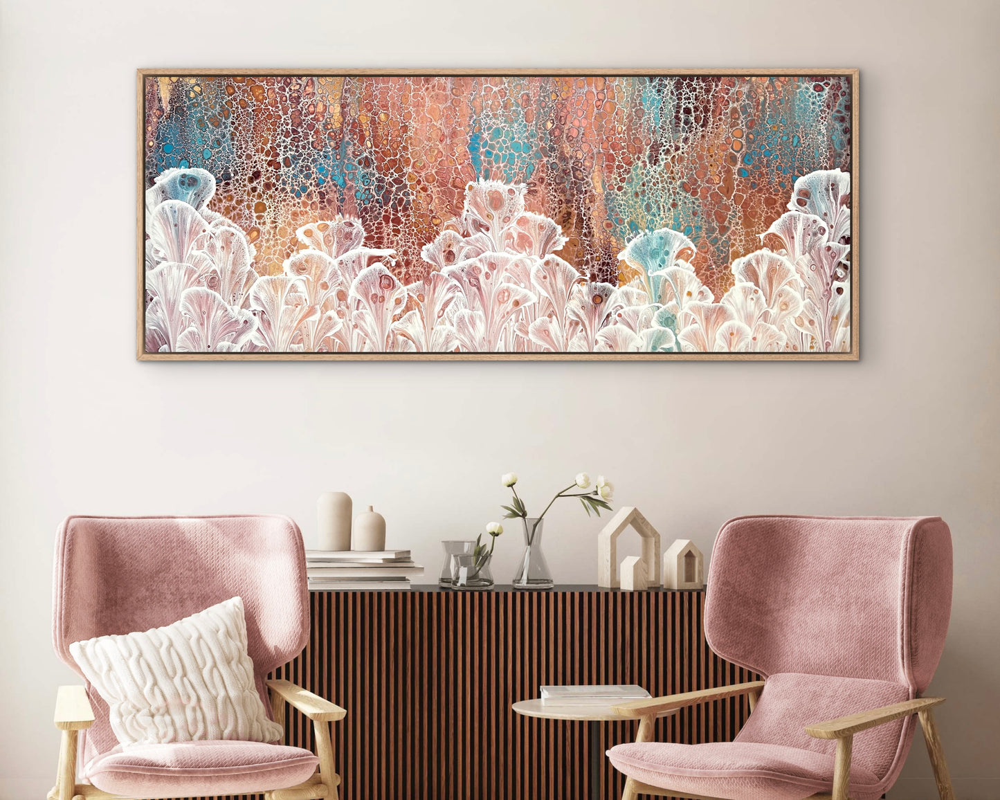 Autumn Valley | 152x61.5cm Extra Large Original Abstract Floral Painting
