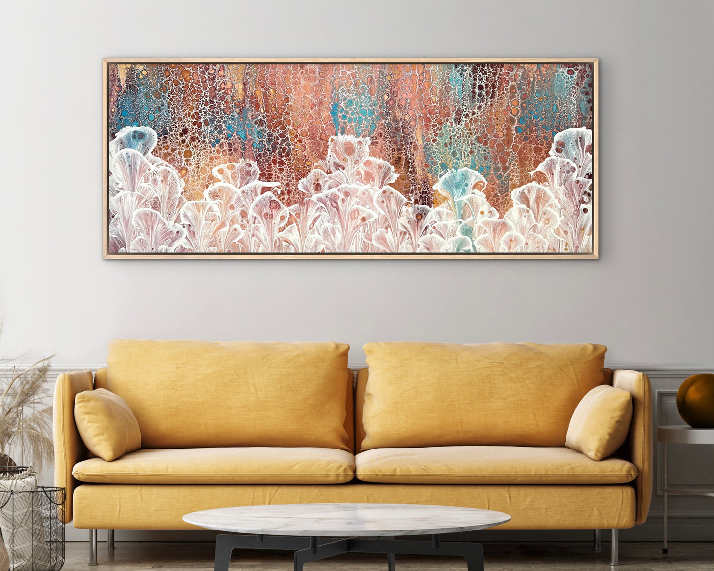 Autumn Valley | 152x61.5cm Extra Large Original Abstract Floral Painting