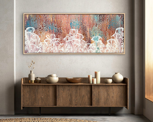 Autumn Valley | 152x61.5cm Extra Large Original Abstract Floral Painting