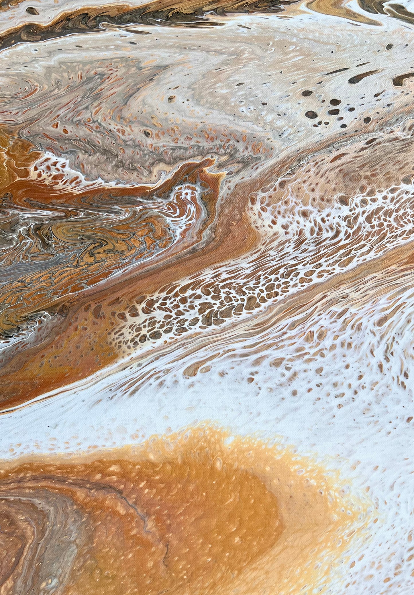 Amber Light | 152x101.5cm Original Abstract Acrylic Painting by Angela Roskell