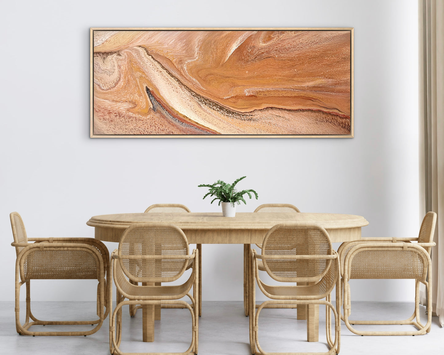 Desert Ridge | 152x61.5cm Original Abstract Painting by Angela Roskell