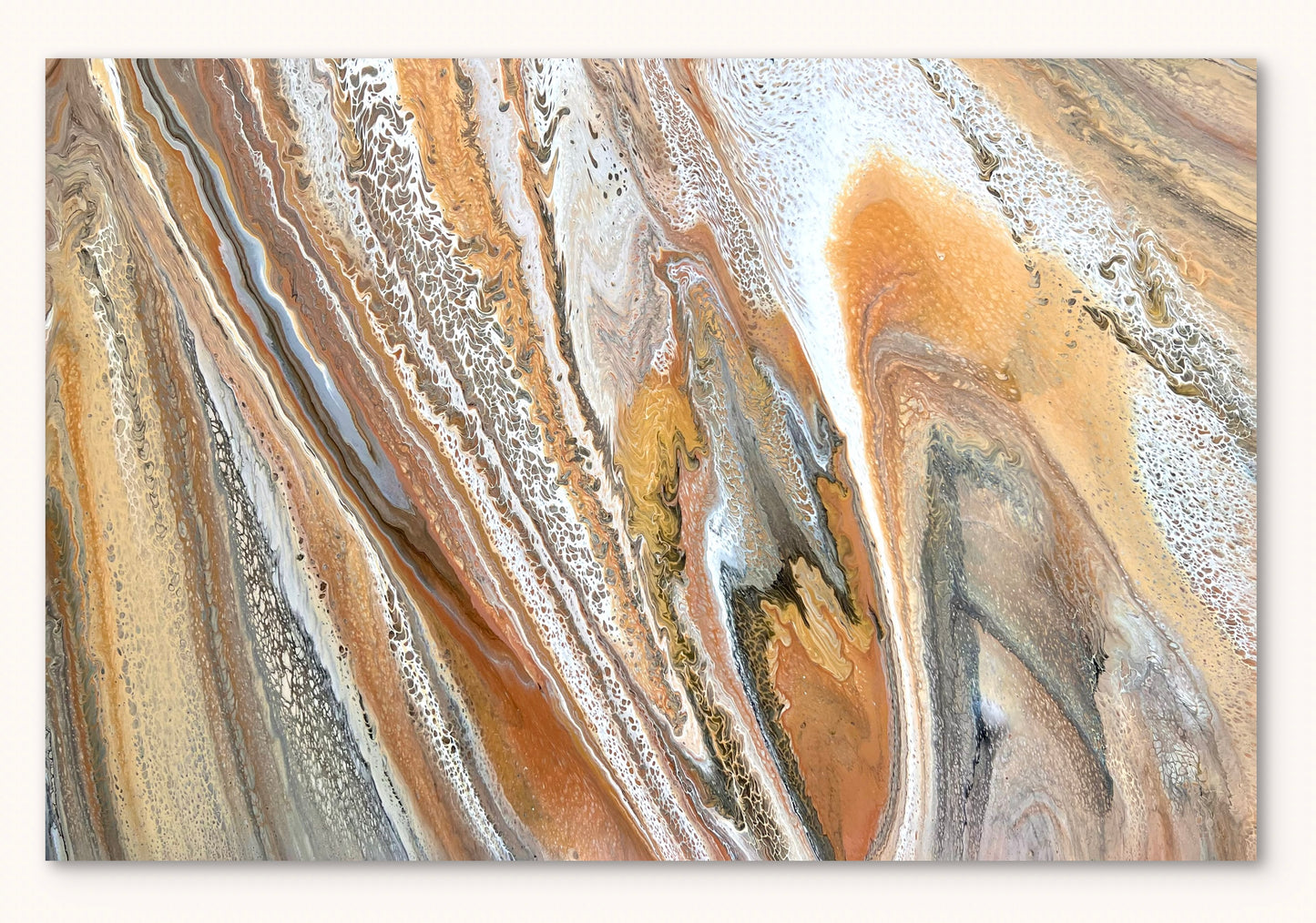 Amber Light | 152x101.5cm Original Abstract Acrylic Painting by Angela Roskell