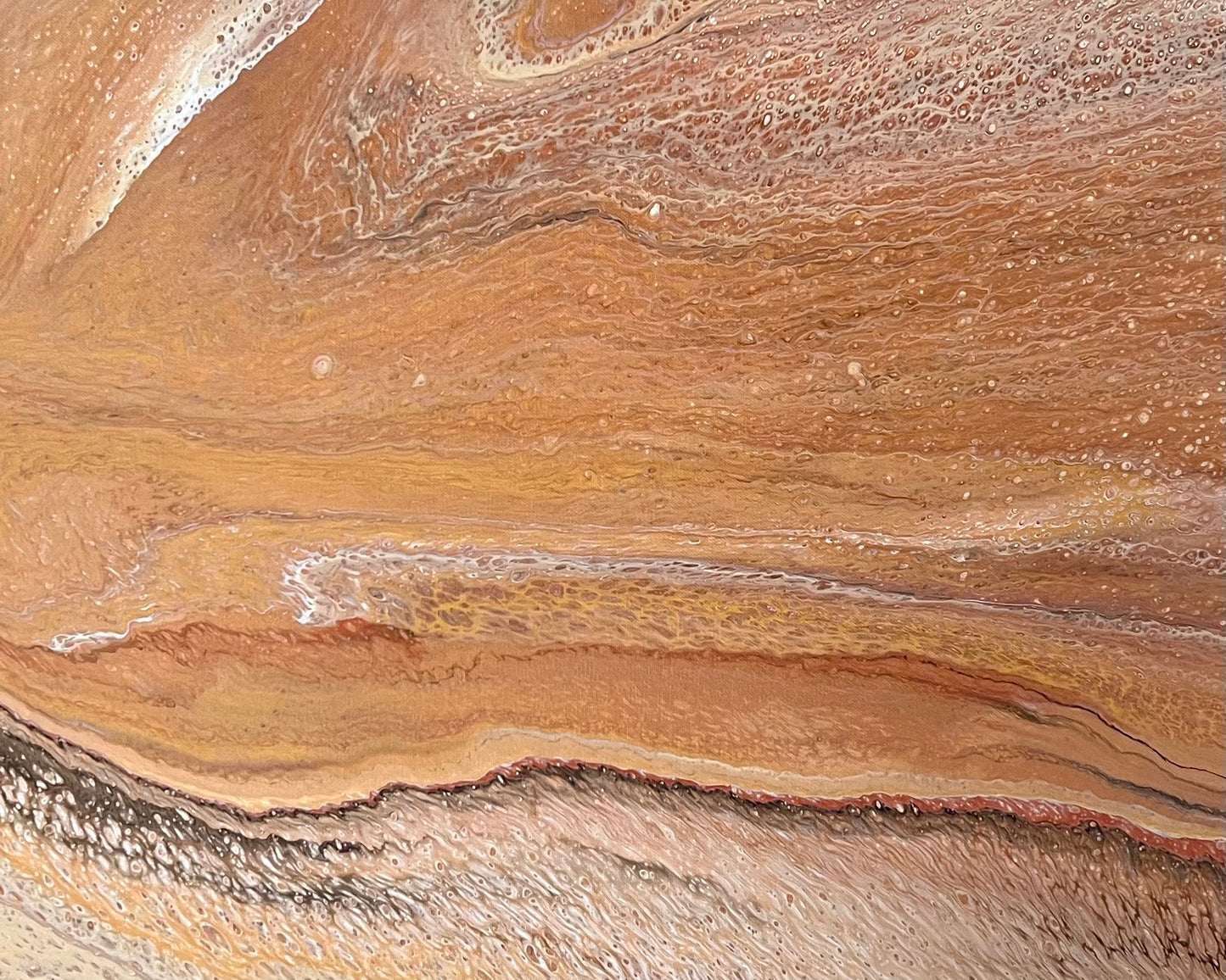 Desert Ridge | 152x61.5cm Original Abstract Painting by Angela Roskell