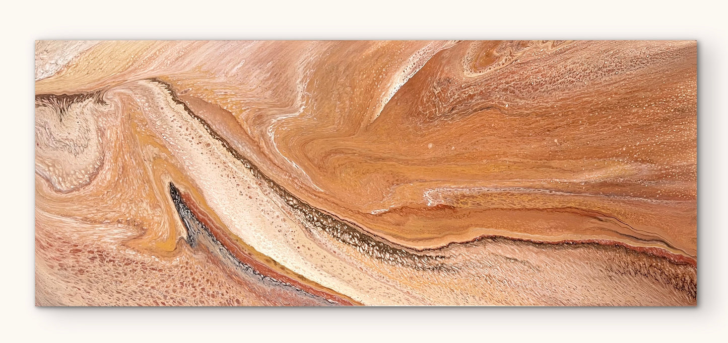 Desert Ridge | 152x61.5cm Original Abstract Painting by Angela Roskell