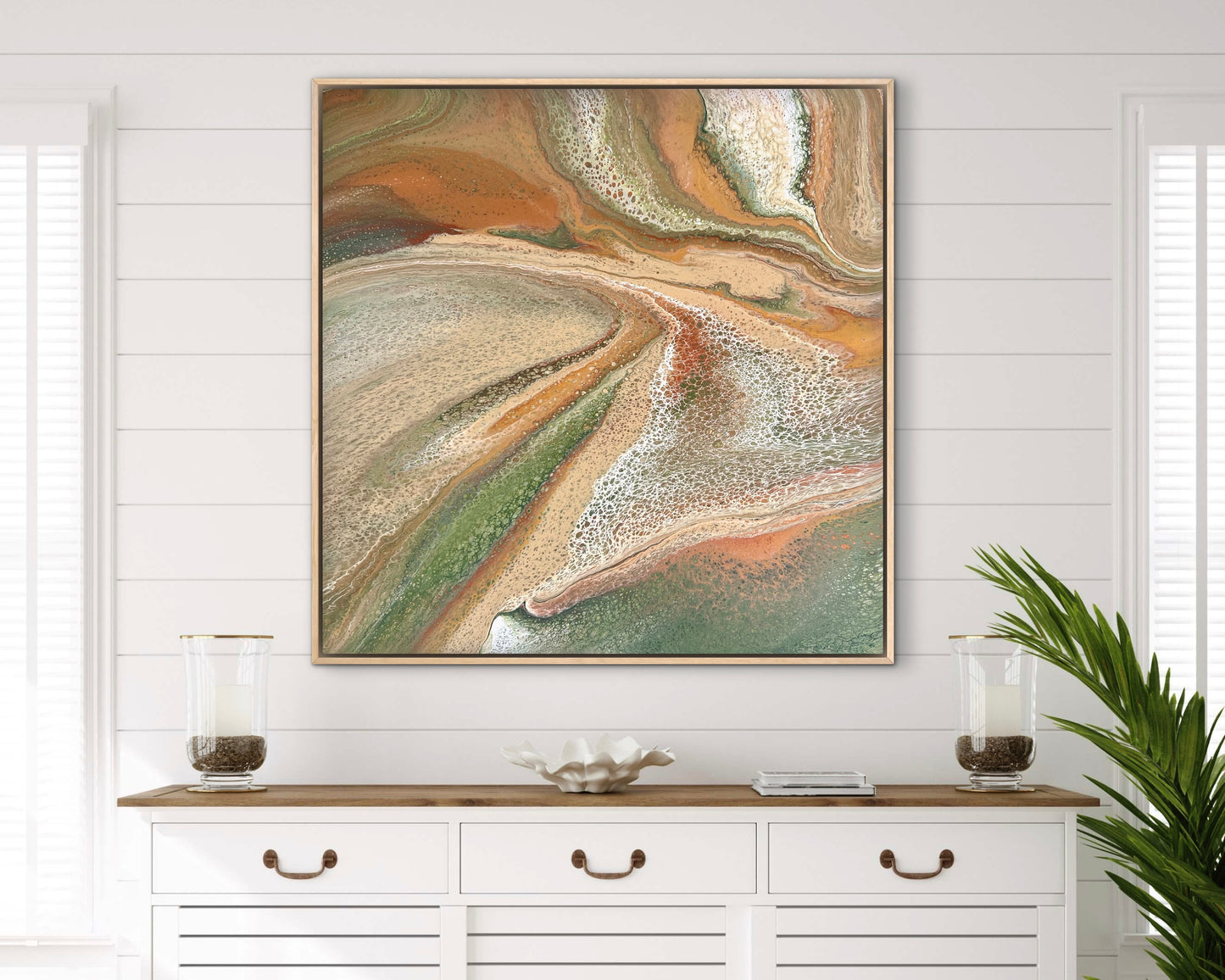 Mineral Range | 92x92cm Original Artwork by Angela Roskell