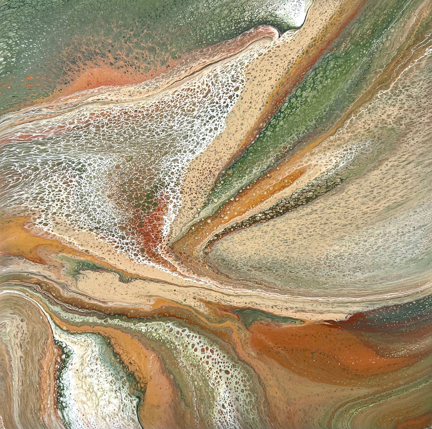 Mineral Range | 92x92cm Original Artwork by Angela Roskell