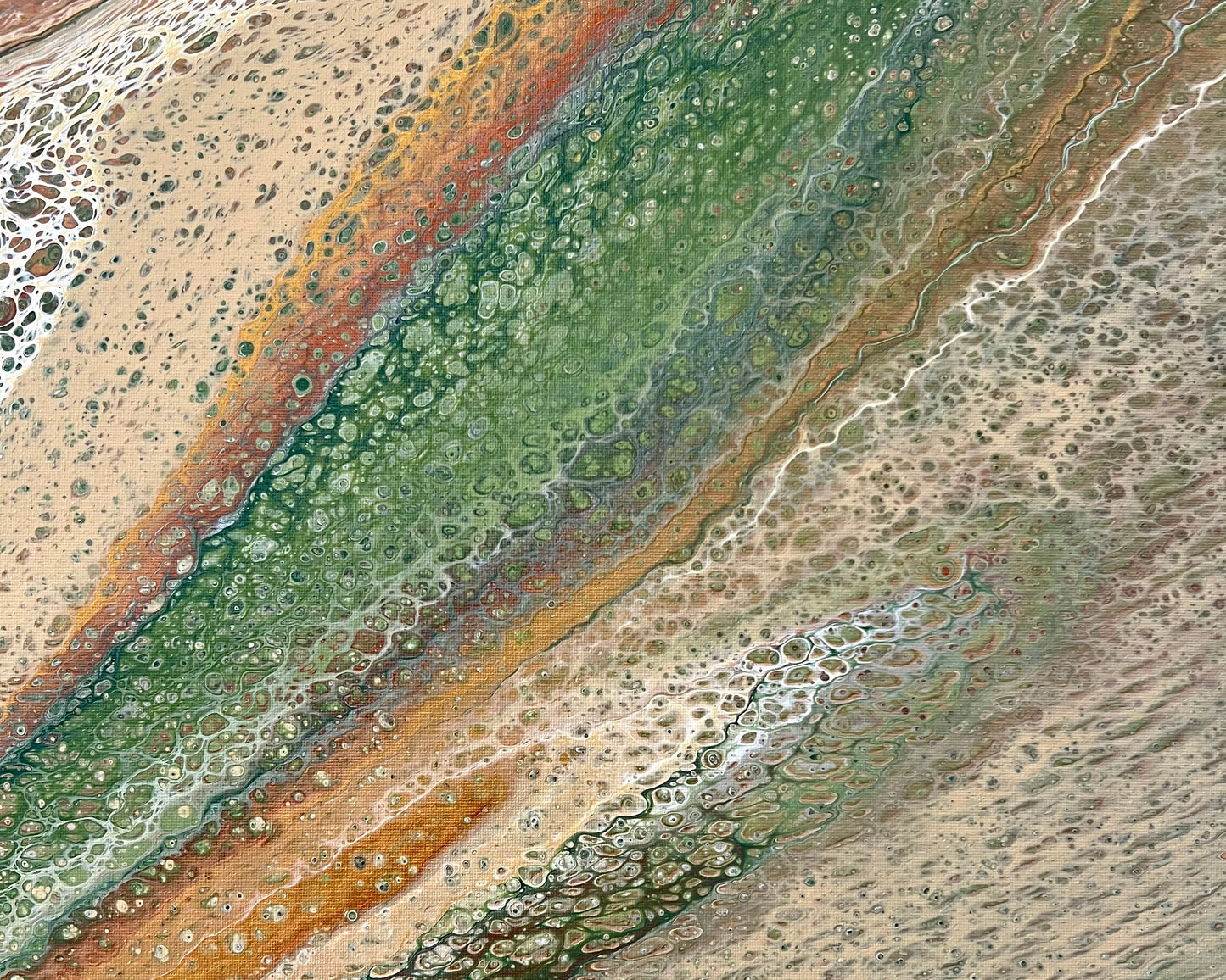 Mineral Range | 92x92cm Original Artwork by Angela Roskell