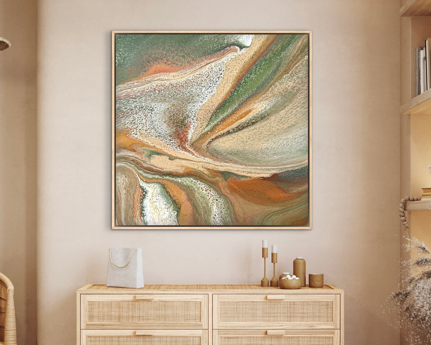 Mineral Range | 92x92cm Original Artwork by Angela Roskell