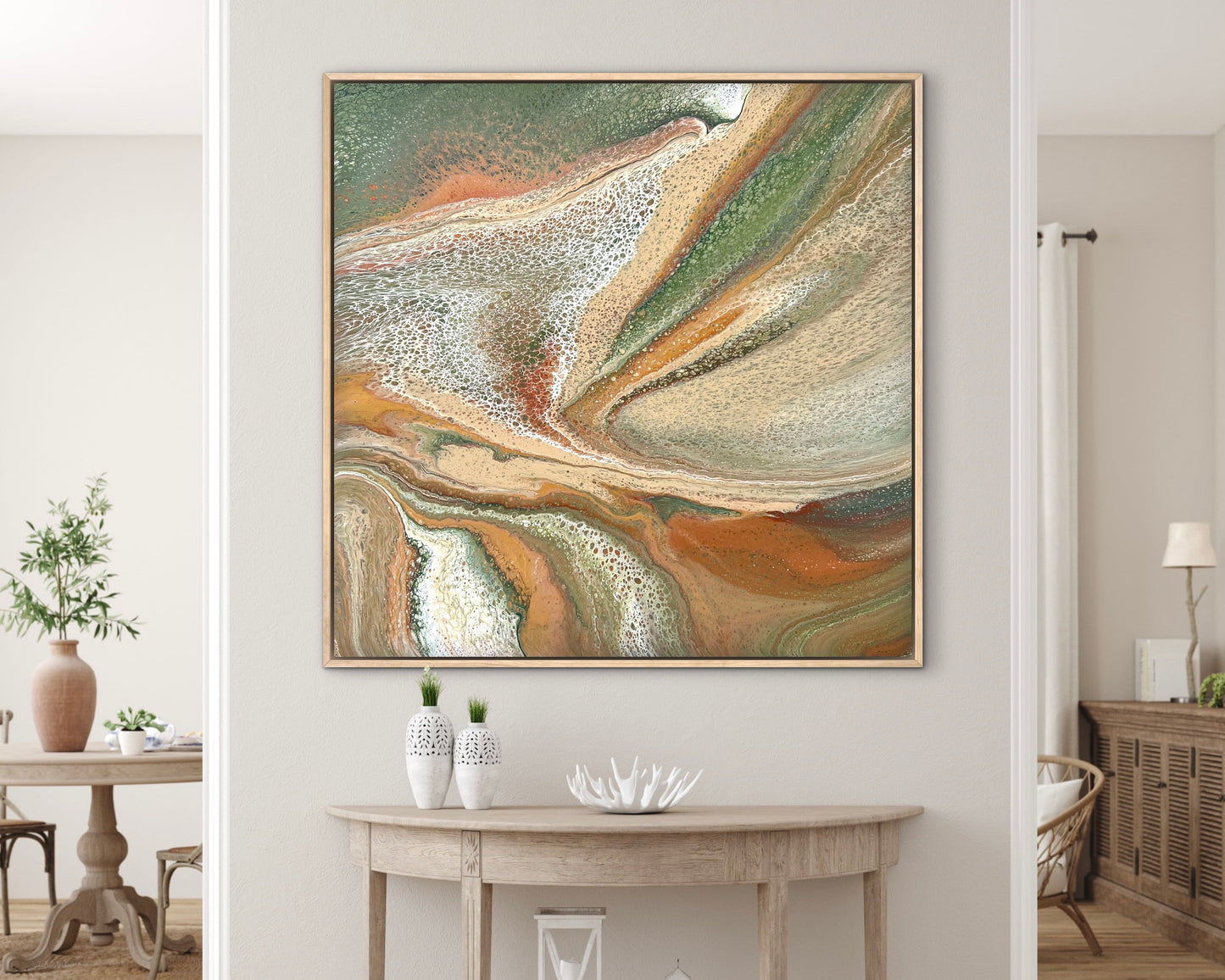 Mineral Range | 92x92cm Original Artwork by Angela Roskell
