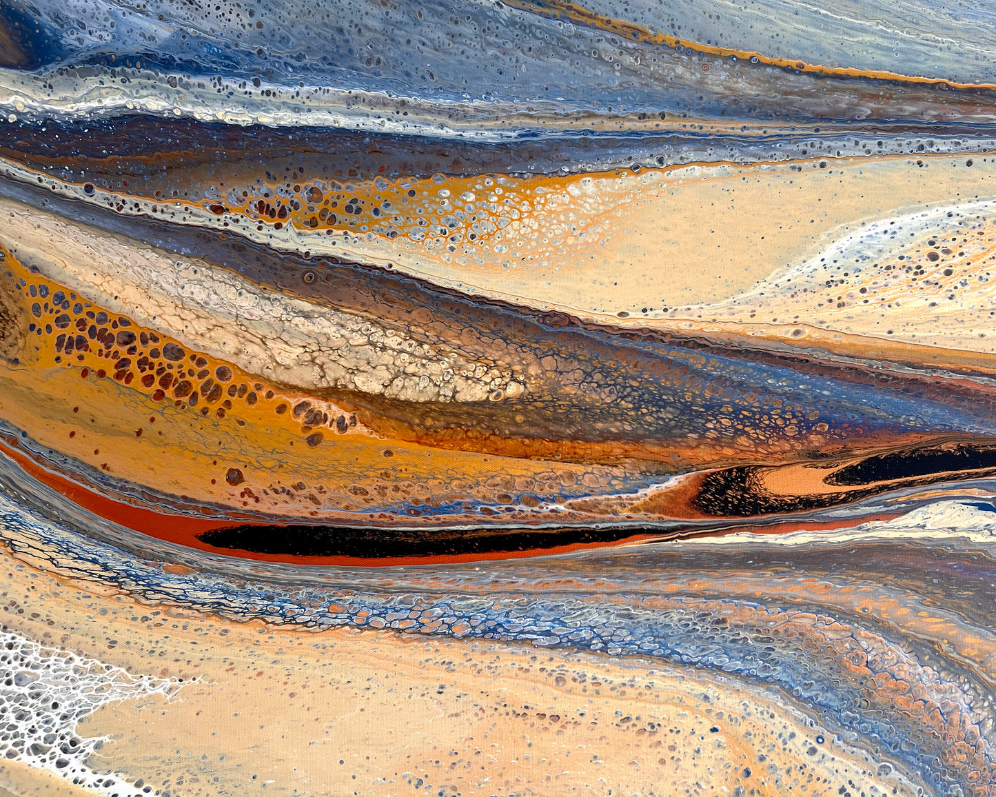 Amber Shores | 152x101.5cm Extra Large Original Abstract Painting