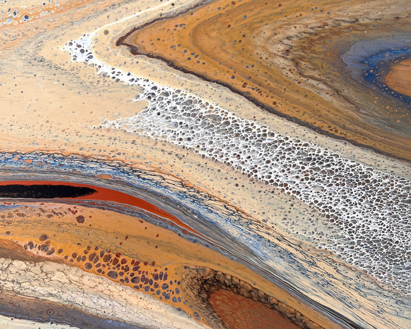 Amber Shores | 152x101.5cm Extra Large Original Abstract Painting