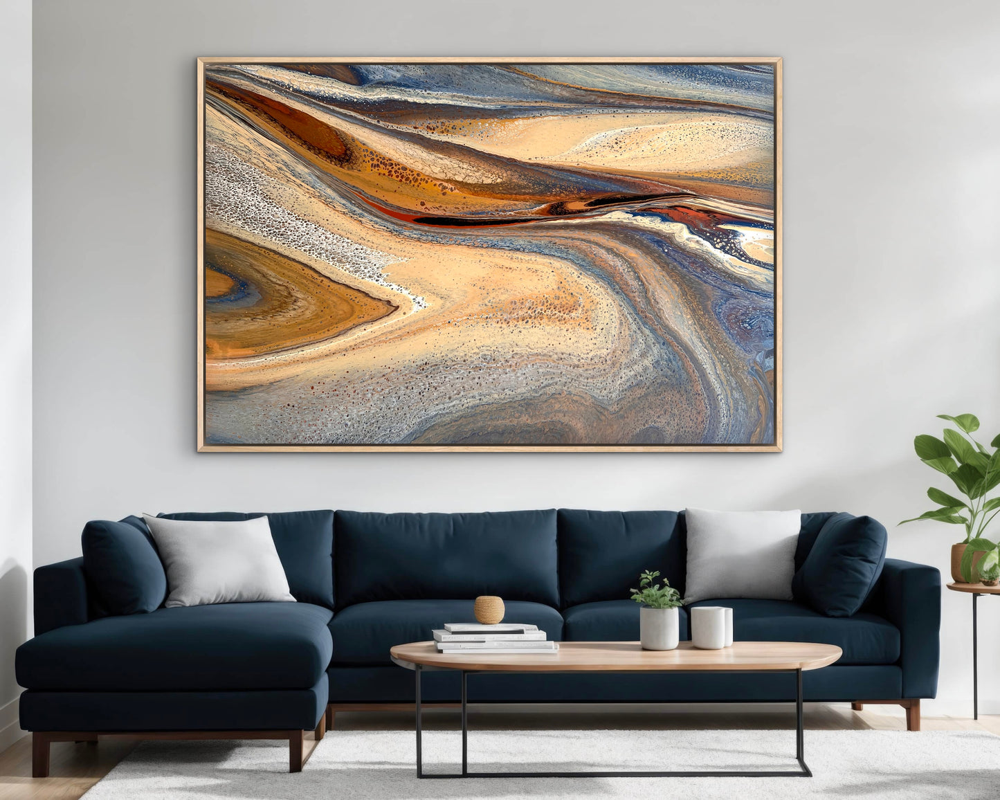 Amber Shores | 152x101.5cm Extra Large Original Abstract Painting