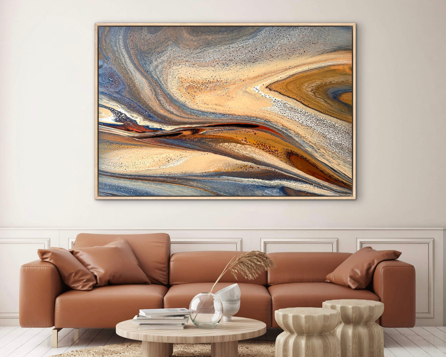 Amber Shores | 152x101.5cm Extra Large Original Abstract Painting