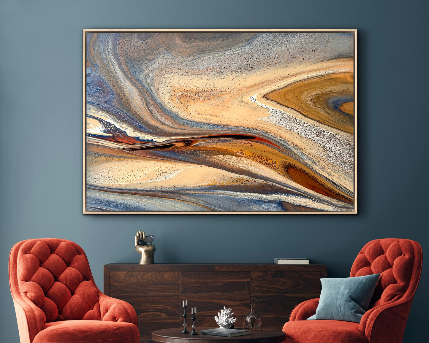 Amber Shores | 152x101.5cm Extra Large Original Abstract Painting