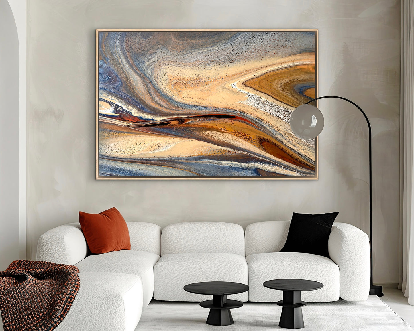 Amber Shores | 152x101.5cm Extra Large Original Abstract Painting