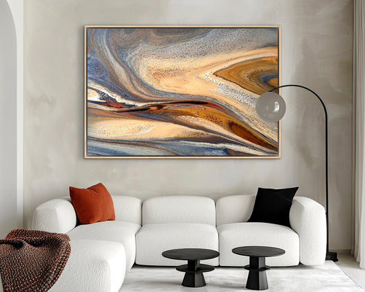 Amber Shores | 152x101.5cm Extra Large Original Abstract Painting