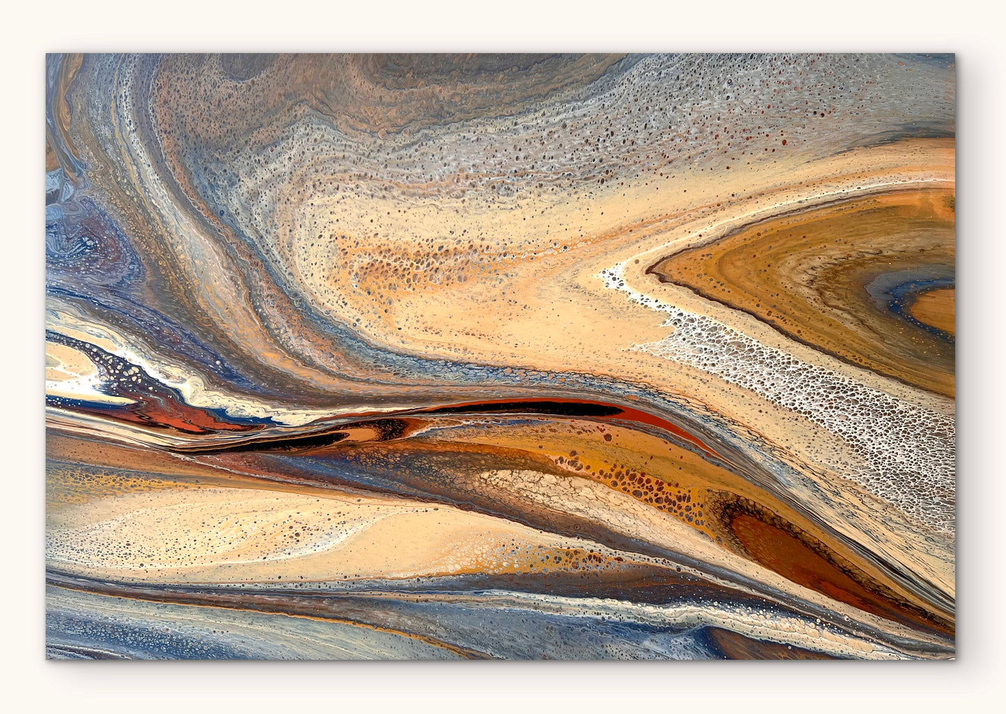 Amber Shores | 152x101.5cm Extra Large Original Abstract Painting