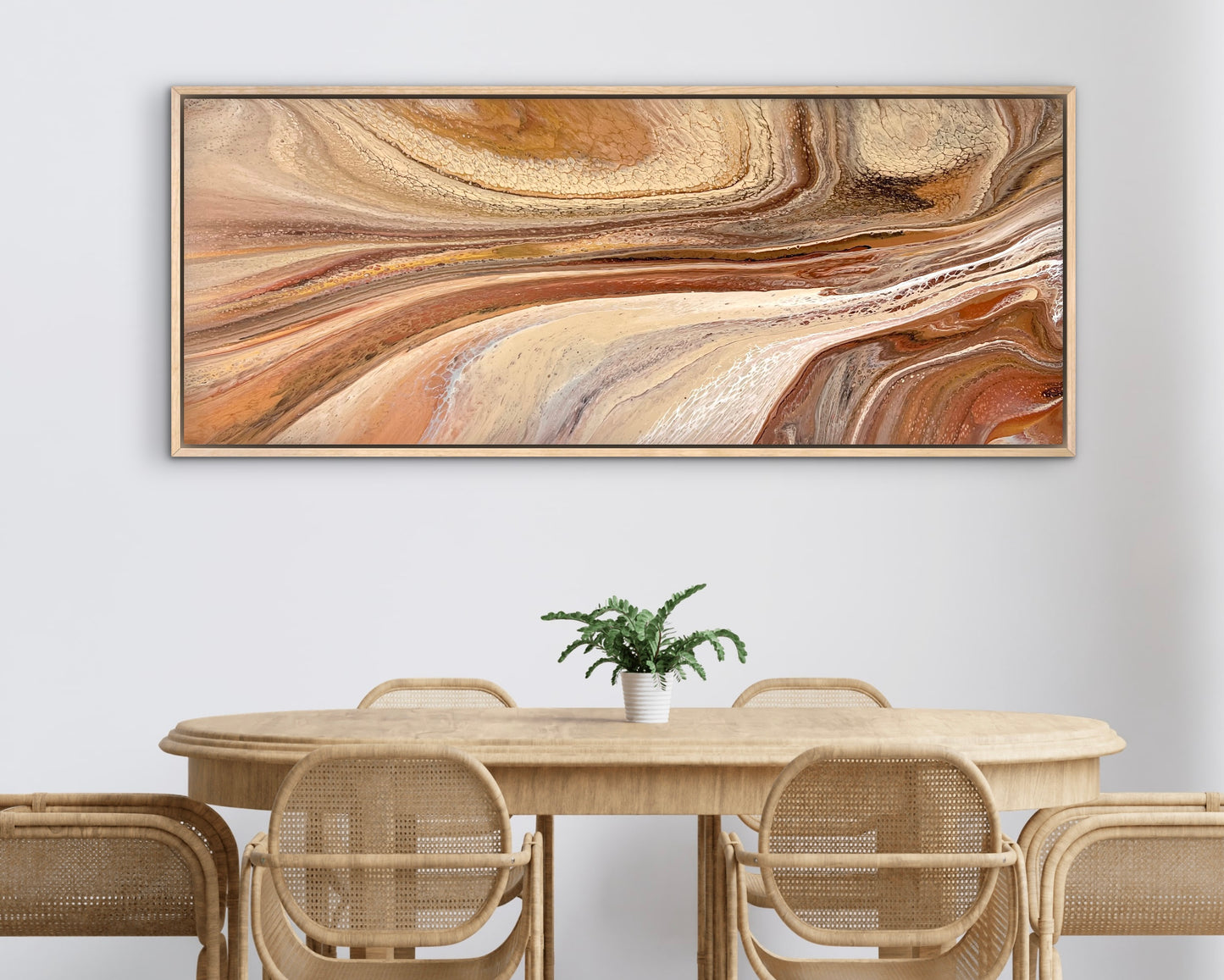 Weathered Sands | 152x61.5cm Original Abstract Painting by Angela Roskell
