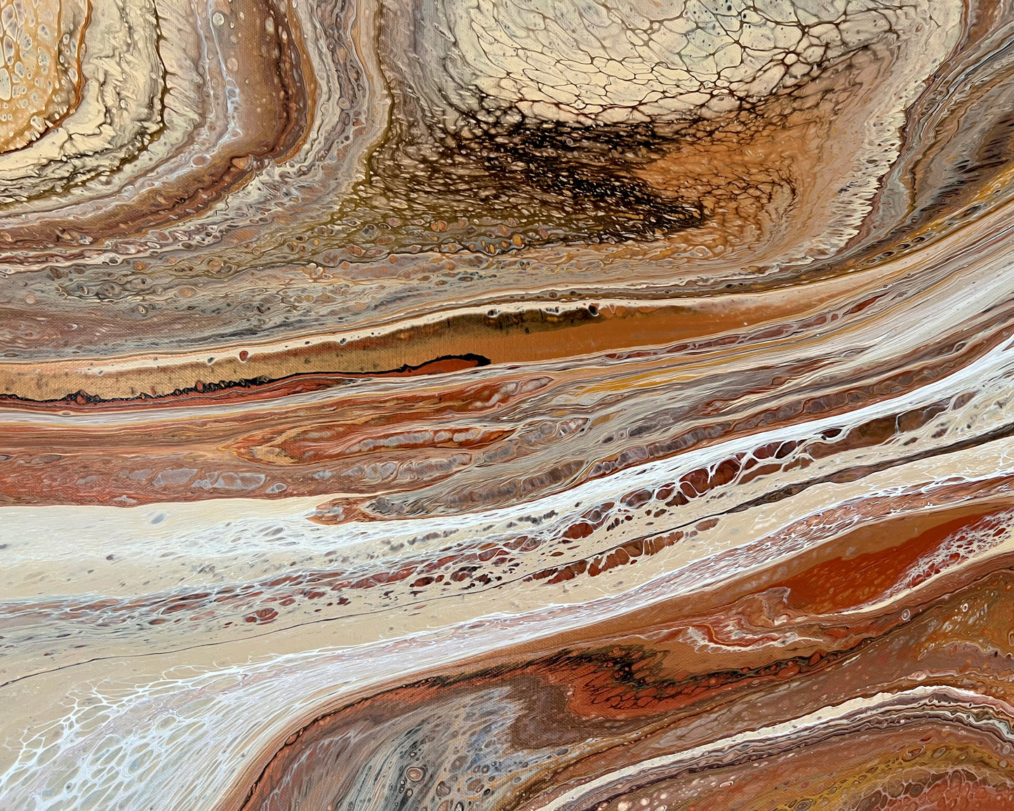 Weathered Sands | 152x61.5cm Original Abstract Painting by Angela Roskell