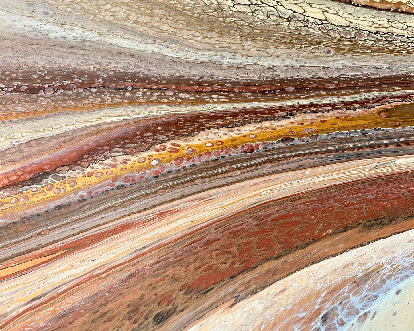 Weathered Sands | 152x61.5cm Original Abstract Painting by Angela Roskell