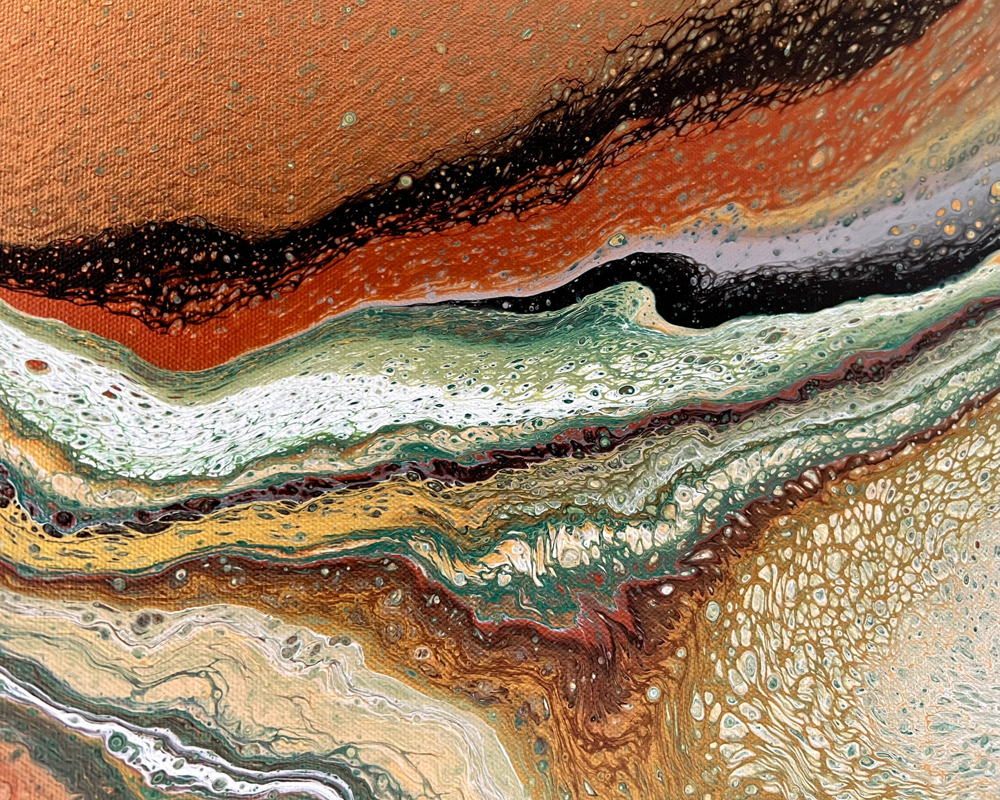 Inland Divide | 102x76 cm Original Artwork by Angela Roskell