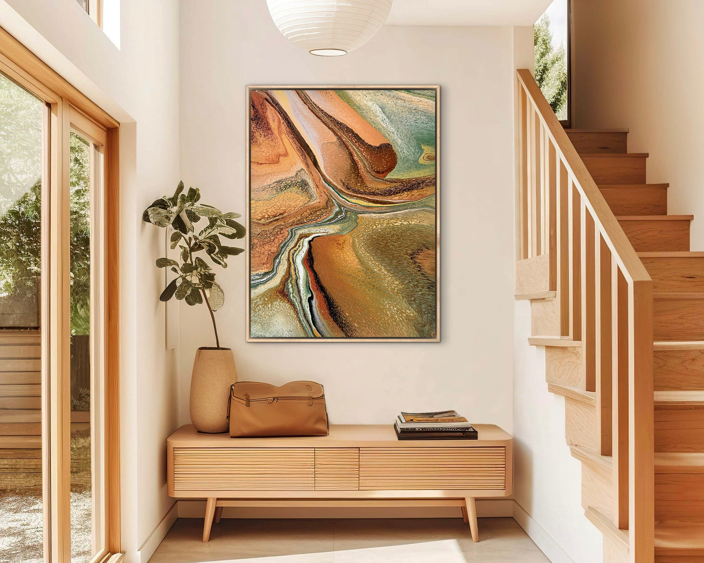 Inland Divide | 102x76 cm Original Artwork by Angela Roskell