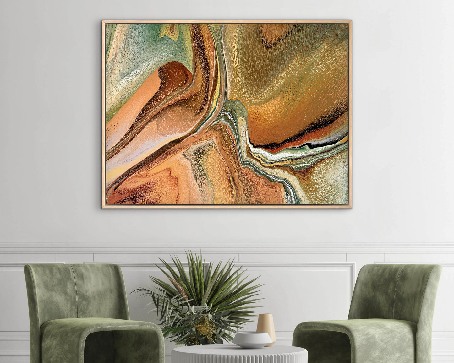 Inland Divide | 102x76 cm Original Artwork by Angela Roskell