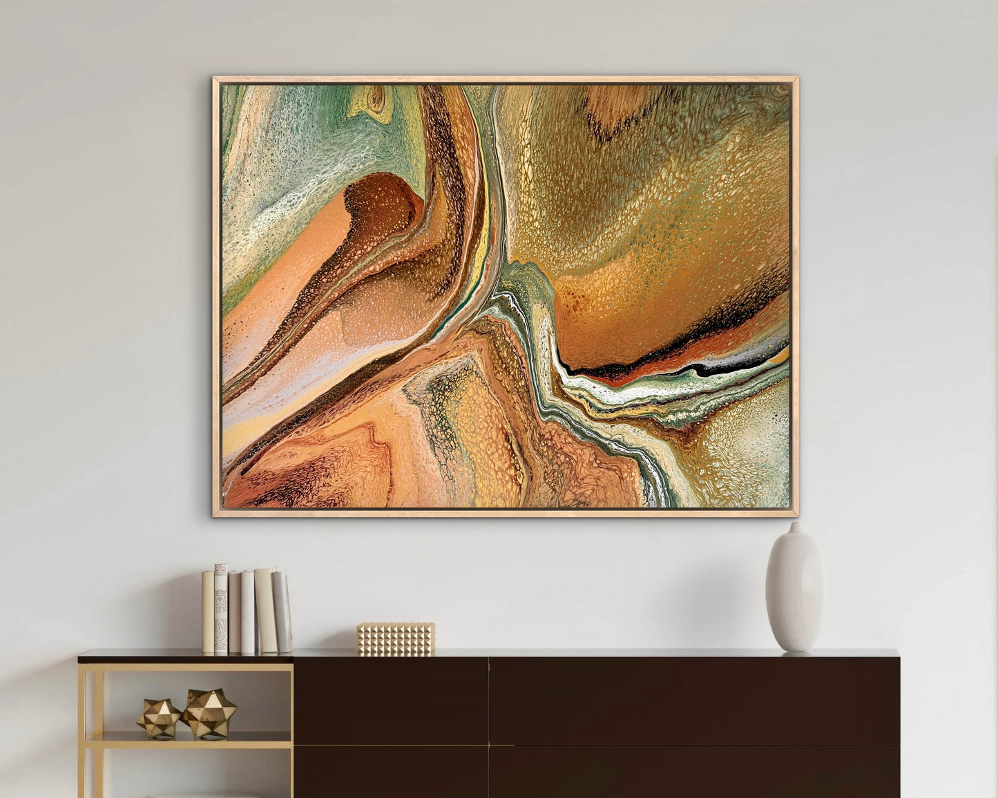 Inland Divide | 102x76 cm Original Artwork by Angela Roskell