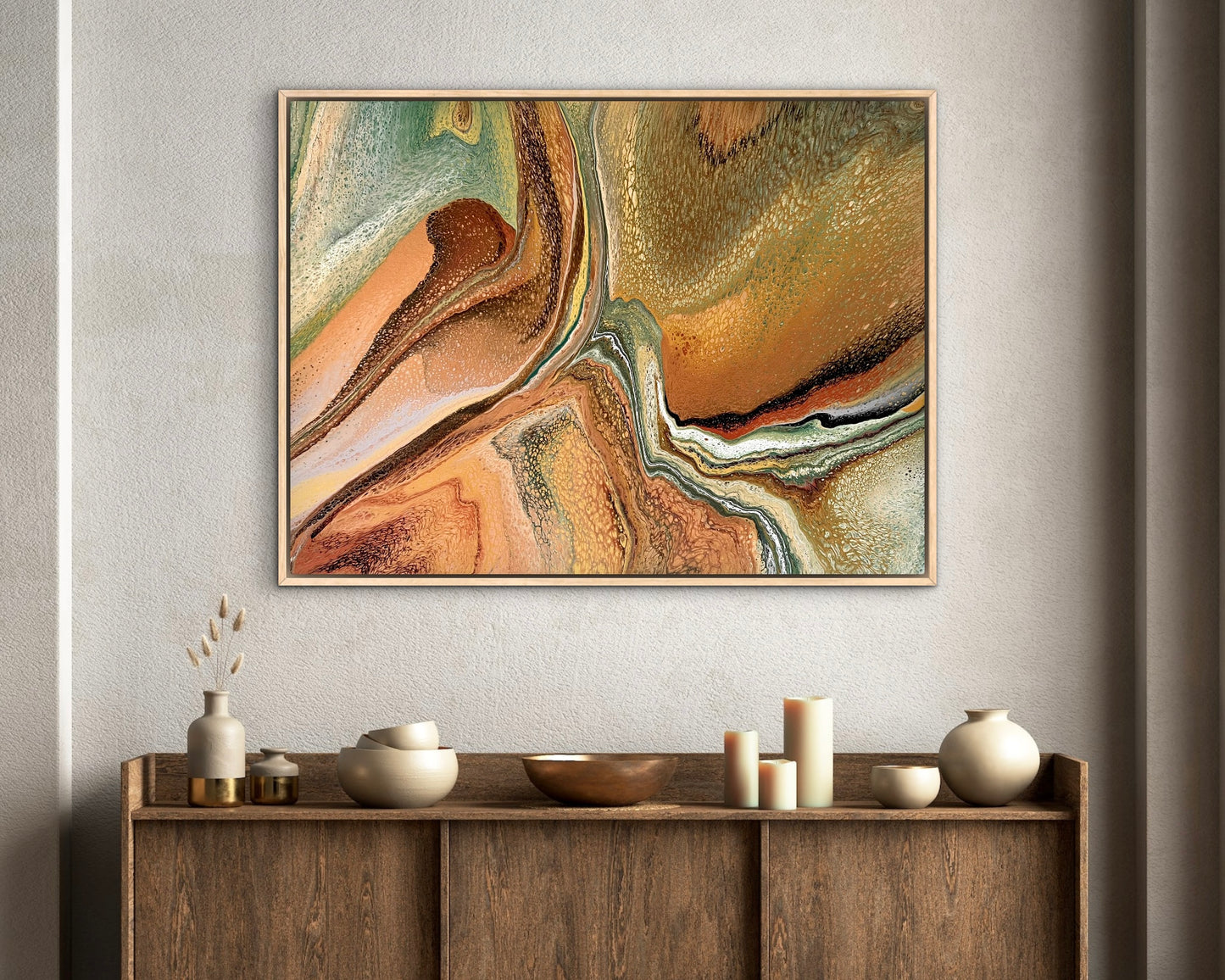 Inland Divide | 102x76 cm Original Artwork by Angela Roskell