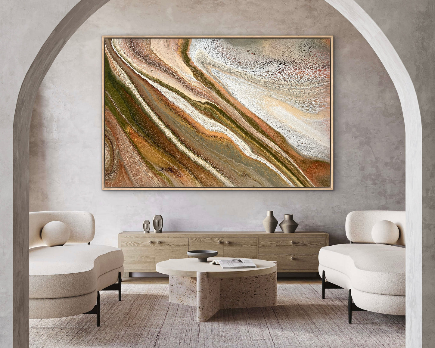 Mineral Basin | 152x101.5cm Extra Large Original Abstract Painting