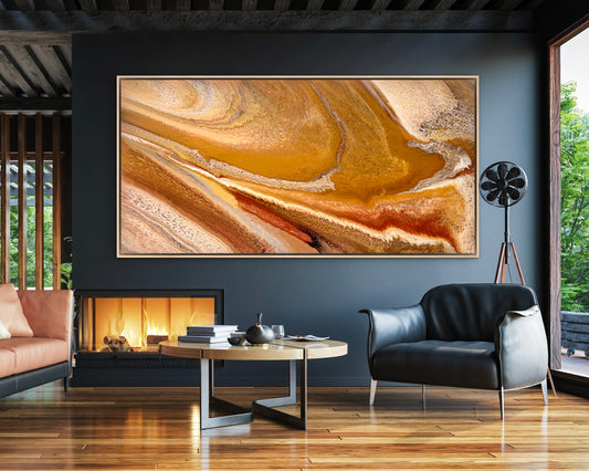 Sunset Ridge | Extra Large Statement Original Painting 183x91.5cm by Angela Roskell