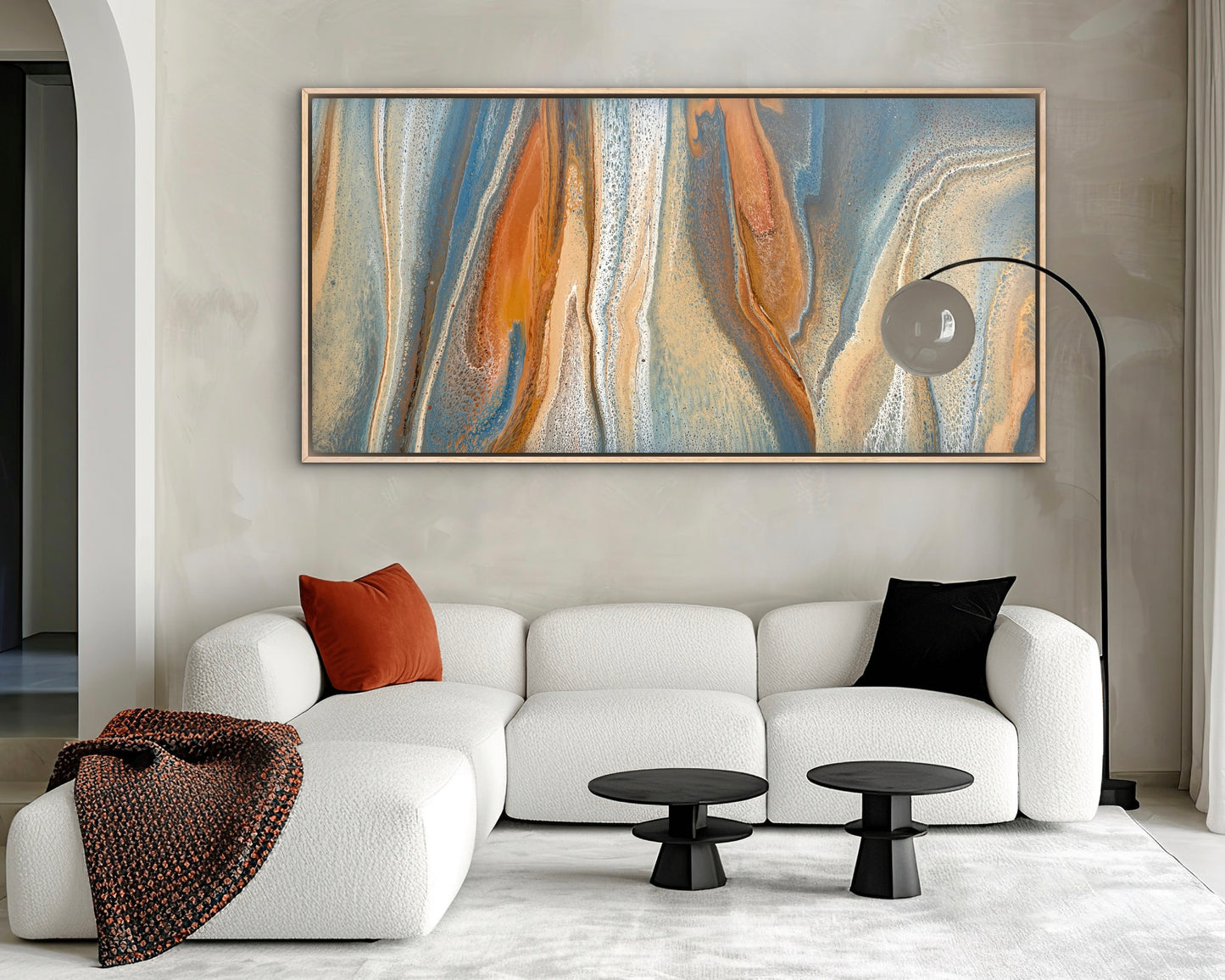 Exposed Shores | 183x91.5cm Original Abstract Painting