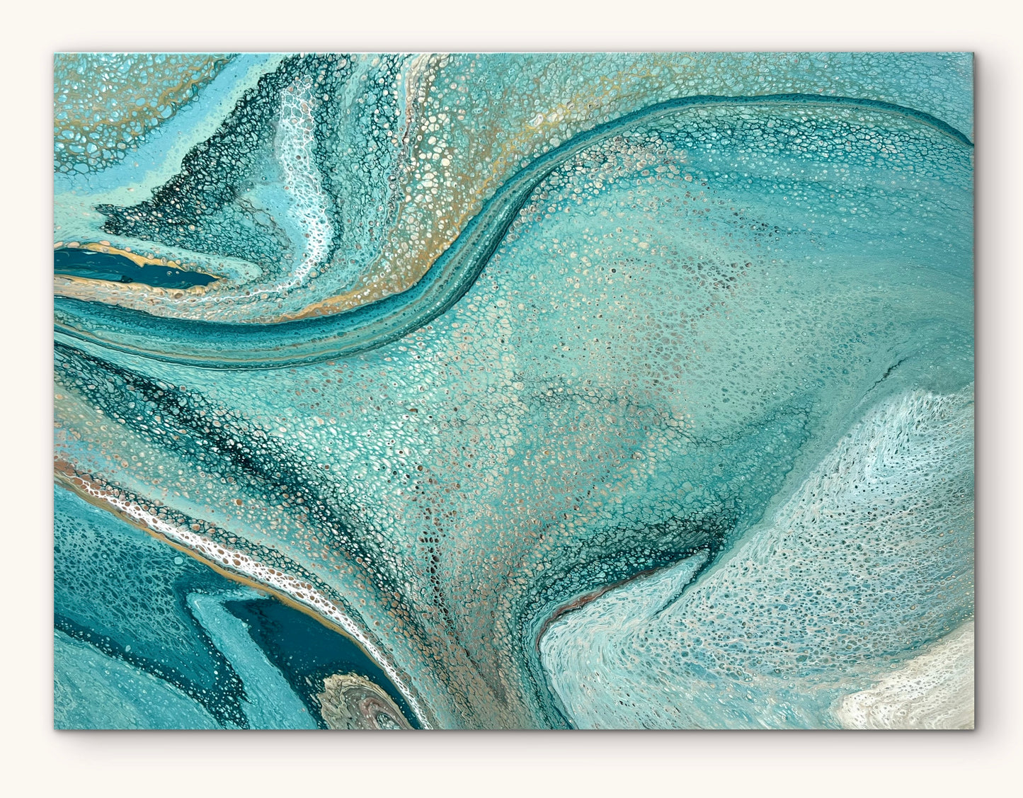 Coastal Drift | 102x76 cm Large Original Artwork by Angela Roskell