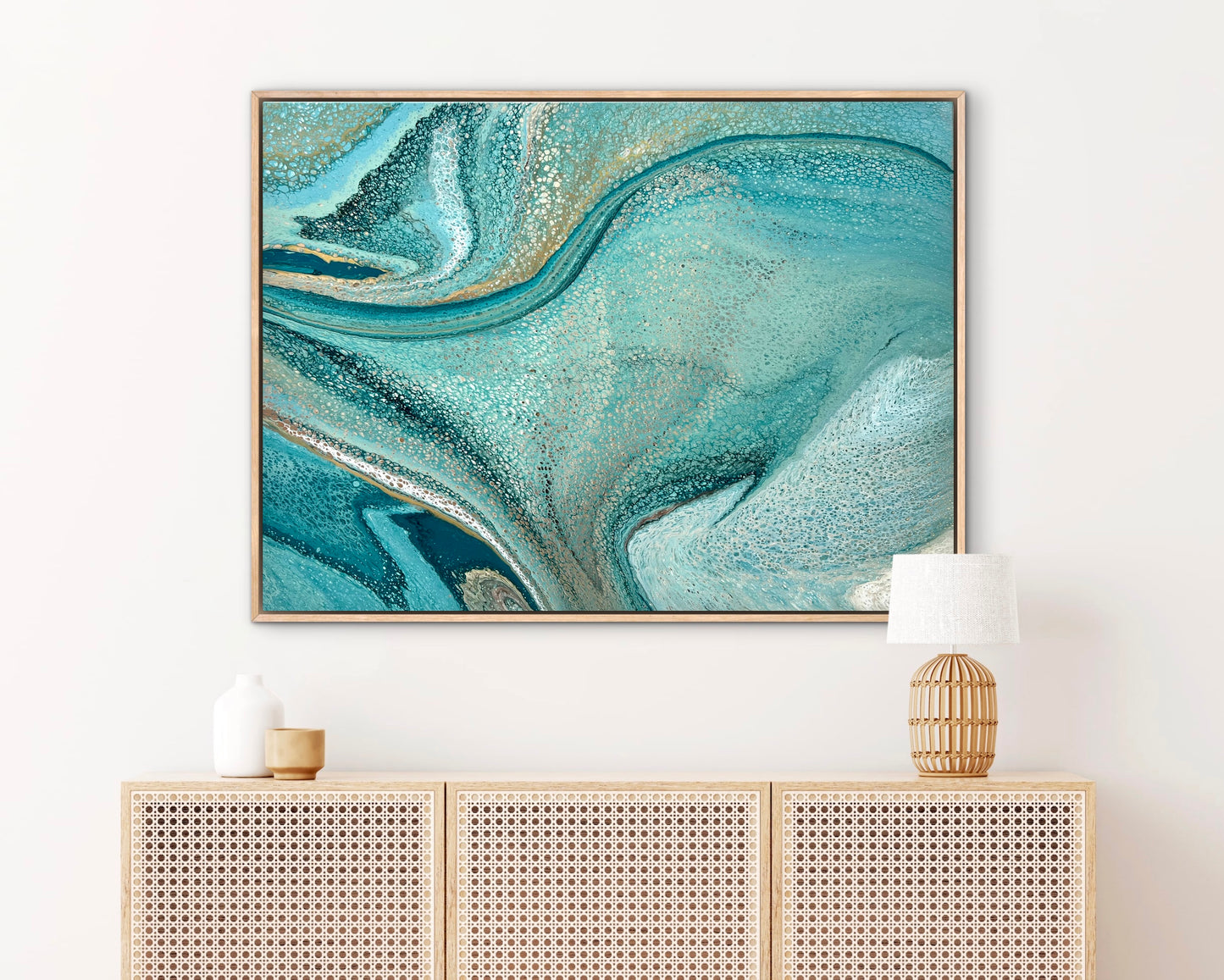 Coastal Drift | 102x76 cm Large Original Artwork by Angela Roskell