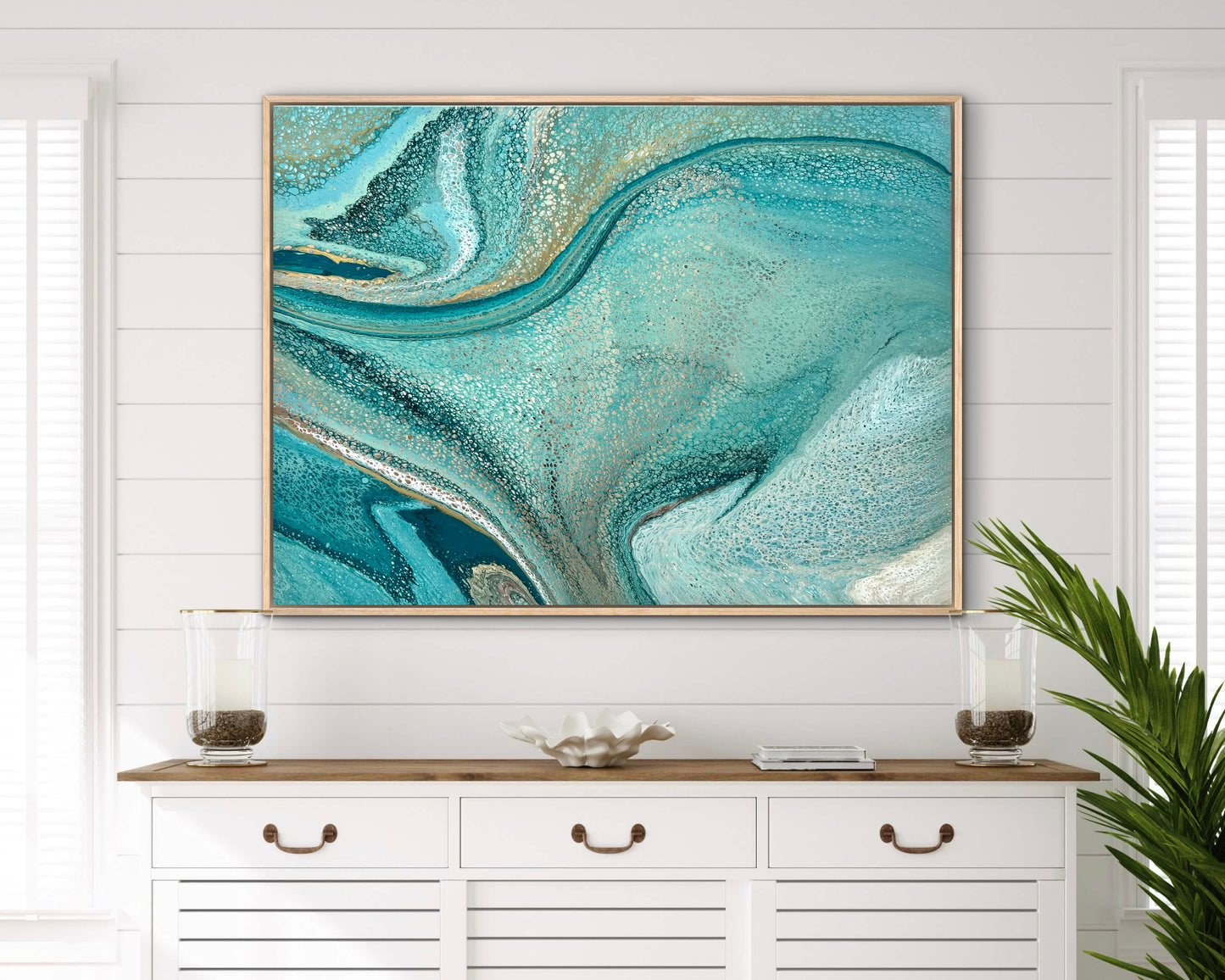 Coastal Drift | 102x76 cm Large Original Artwork by Angela Roskell