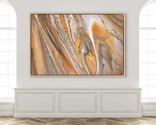 Timeless Elements | Extra Large Original Abstract Painting 152x101.5cm by Aussie Artist Angela Roskell