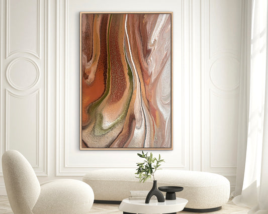 Mineral Trace | 152x101.5cm Extra Large Original Abstract Painting